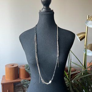 Arielle De Pinto 2-tone, double-strand woven necklace